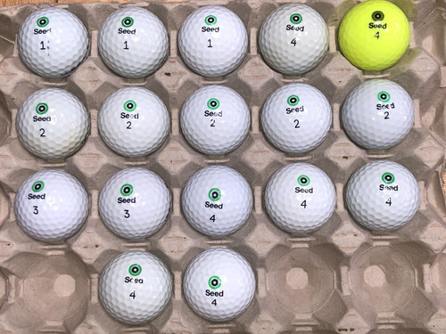 Seed used golf balls - golf,